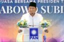 Presiden RI, Prabowo Subianto saat menghadiri perayaan HUT ke-28 PAN di Jakarta International Convention Center (JICC), Senayan, Jumat (18/09/26). (Tangkapan layar di chanel Youtube PAN TV)