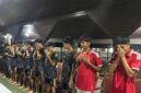 Suasana pesepak bola Kubar di rumah jabatan Bupati Kubar. (Bii/Fajarborneo)