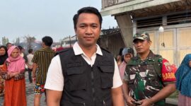 Lurah Melayu, Muhammad Hafiz Pasca Kebakaran Jl Danau Aji dan Jl Alimudin, Tenggarong, Kukar, Selasa (06/10/26). (Hen/Fajarborneo)